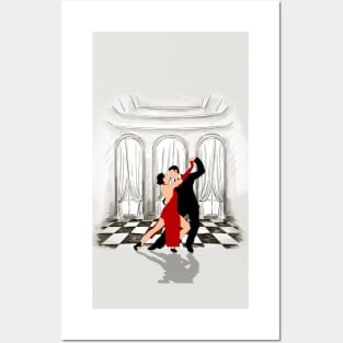 Elegant Ballroom Dancing Posters and Art